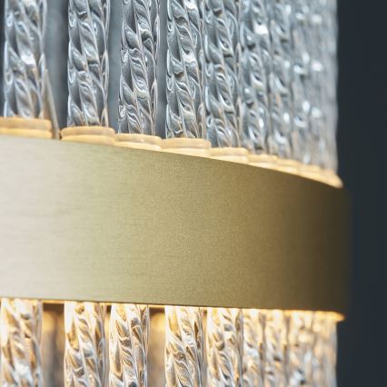 Endon 107671 - Dimbare LED hanglamp aan een koord ADRIEL LED/41W/230V 3000K diameter 51 cm goud/doorzichtig