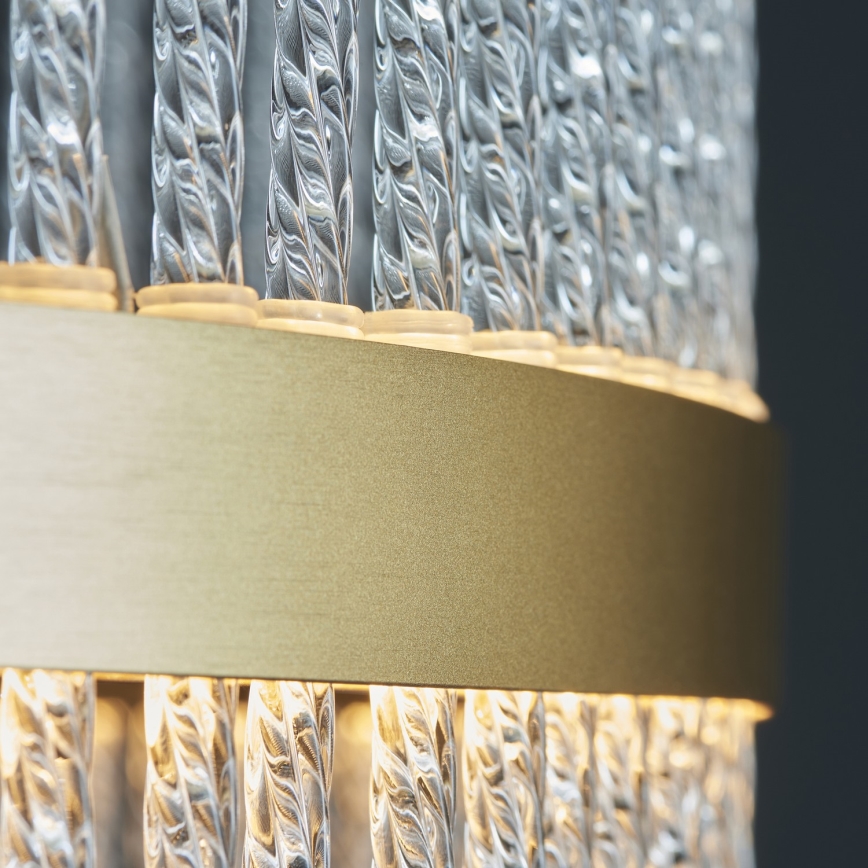 Endon 107671 - Dimbare LED hanglamp aan een koord ADRIEL LED/41W/230V 3000K diameter 51 cm goud/doorzichtig