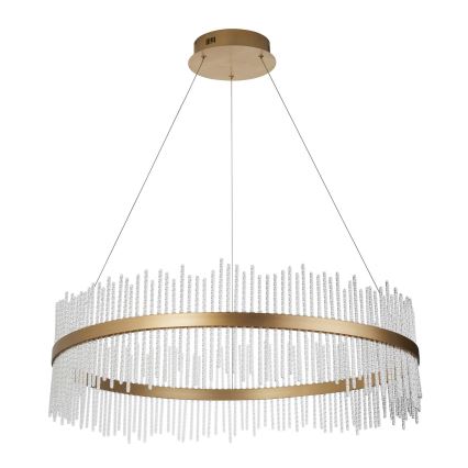 Endon 107672 - LED dimbare pendellamp aan kabel ADRIEL LED/83W/230V 3000K Ø 89 cm goud/helder