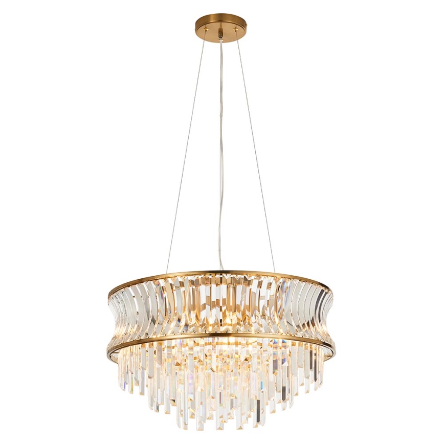 Endon 107785 - Hanglamp aan kabel 9xE14/6W/230V goudkleurig