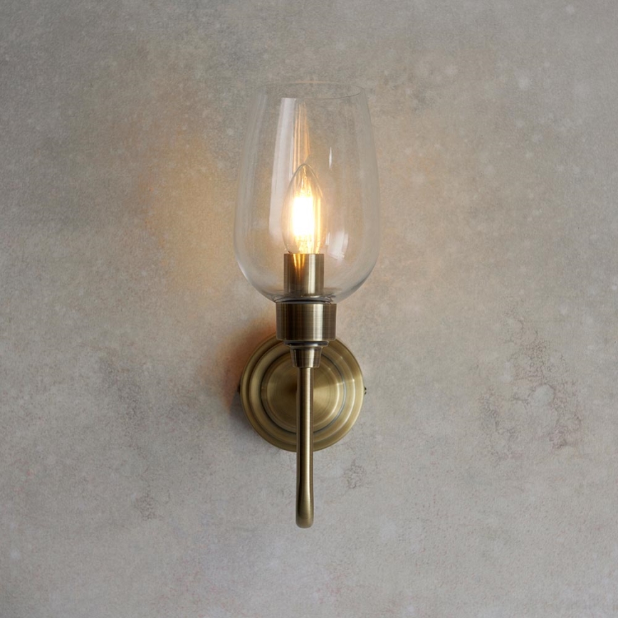 Endon 107792 - Wandlamp STOURTON 1xE14/6W/230V messing