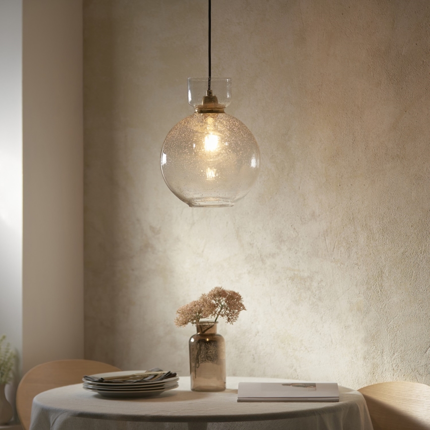 Endon 107948 - Hanglamp aan kabel 1xE27/10W/230V goud/rookgrijs