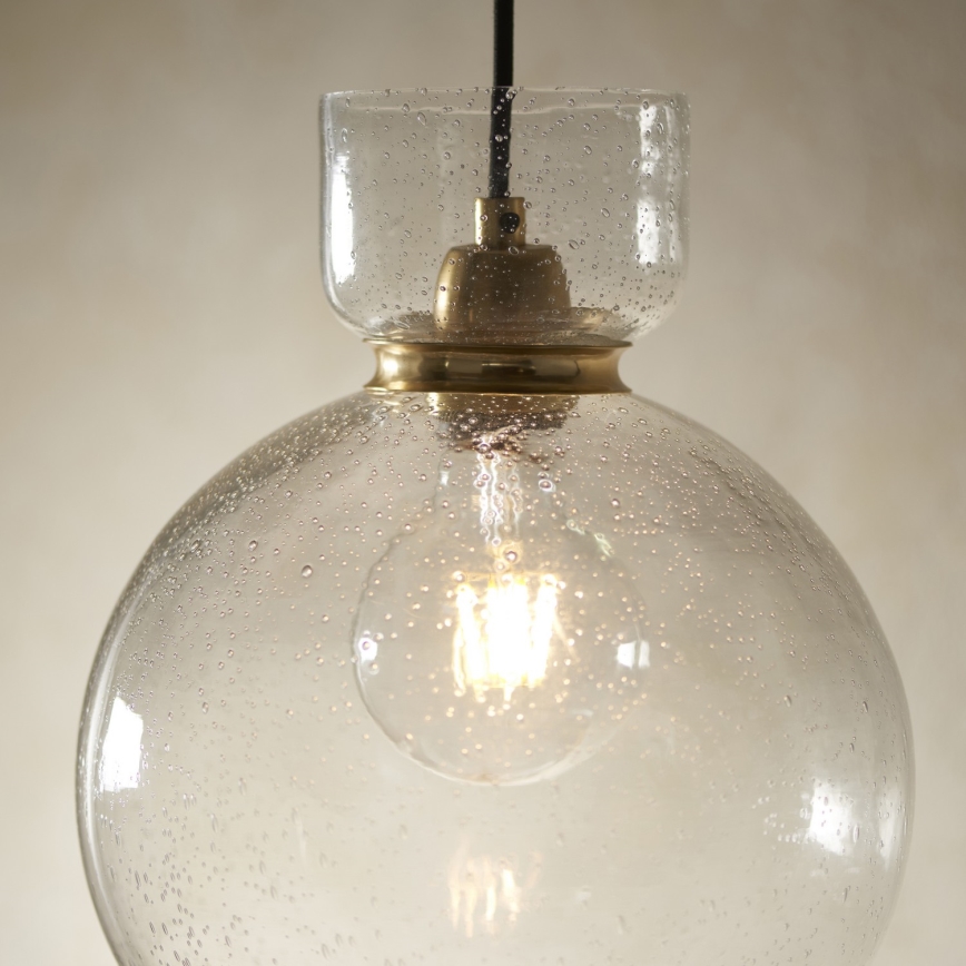 Endon 107948 - Hanglamp aan kabel 1xE27/10W/230V goud/rookgrijs