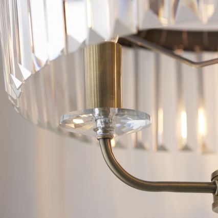 Endon 110644 - Staande Lamp CHESTERFIELD 3xE14/6W/230V messing