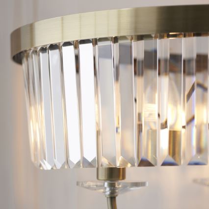 Endon 110644 - Staande Lamp CHESTERFIELD 3xE14/6W/230V messing