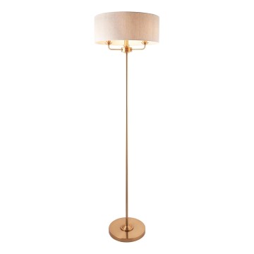 Endon 110724 - Staande Lamp HIGHCLERE 1xE14/40W/230V beige/messing
