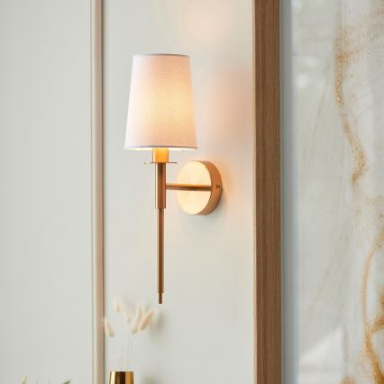 Endon 110738 - Wandlamp 1xE14/6W/230V wit/goud