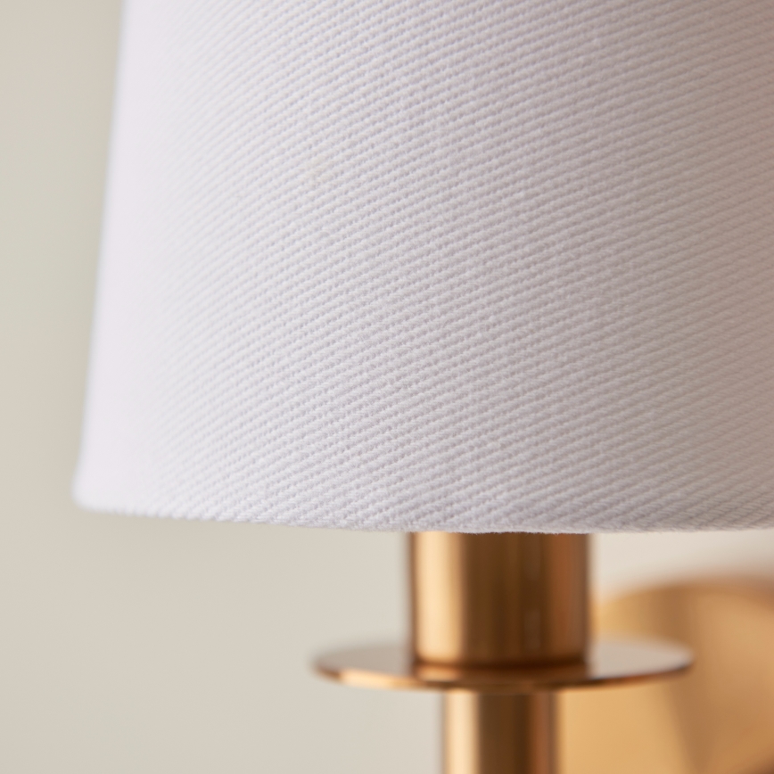 Endon 110738 - Wandlamp 1xE14/6W/230V wit/goud