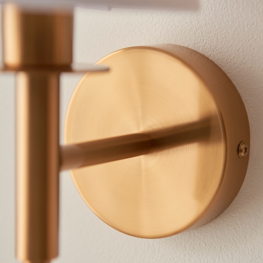 Endon 110738 - Wandlamp 1xE14/6W/230V wit/goud