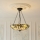 Endon 111869 - Kroonluchter aan ketting Tiffany ASHTON 3xE27/10W/230V Ø 45 cm