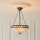 Endon 111870 - Kroonluchter aan ketting Tiffany FARGO 3xE27/10W/230V diam. 41,5 cm