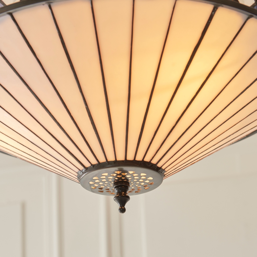 Endon 111870 - Kroonluchter aan ketting Tiffany FARGO 3xE27/10W/230V diam. 41,5 cm