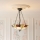 Endon 111879 - Tiffany INGRAM kroonluchter met ketting 3xE27/10W/230V Ø 45 cm