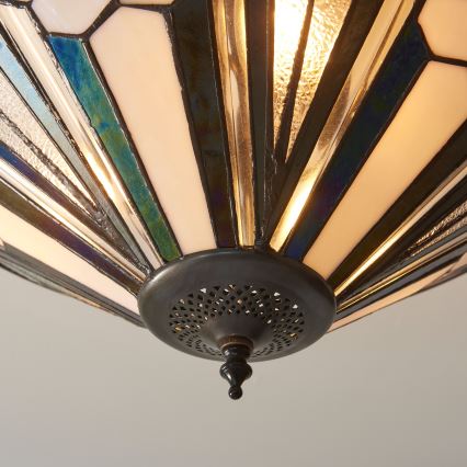 Endon 111895 - Plafondkroonluchter Tiffany ASTORIA 3xE27/10W/230V Ø 48 cm