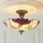 Endon 111896 - Opbouwkroonluchter Tiffany BOTANICA 3xE27/10W/230V Ø 45 cm