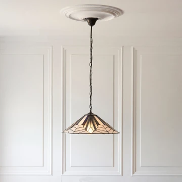 Endon 111922 - Kroonluchter aan ketting Tiffany ASTORIA 3xE27/10W/230V Ø 48 cm
