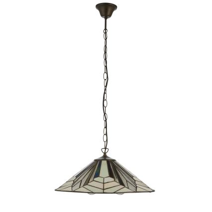 Endon 111922 - Kroonluchter aan ketting Tiffany ASTORIA 3xE27/10W/230V Ø 48 cm