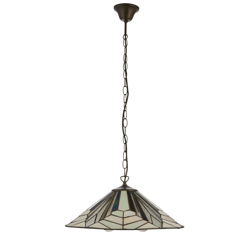 Endon 111922 - Kroonluchter aan ketting Tiffany ASTORIA 3xE27/10W/230V Ø 48 cm