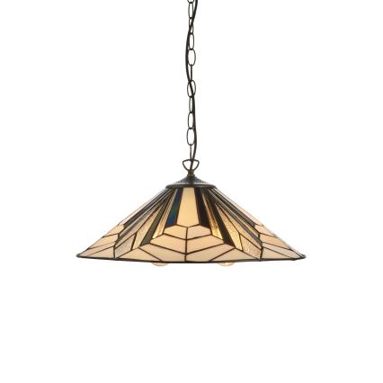 Endon 111922 - Kroonluchter aan ketting Tiffany ASTORIA 3xE27/10W/230V Ø 48 cm