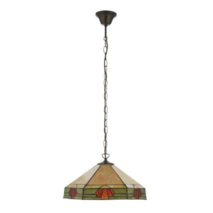 Endon 111989 - Kroonluchter aan ketting Tiffany NEVADA 3xE27/10W/230V Ø 40 cm