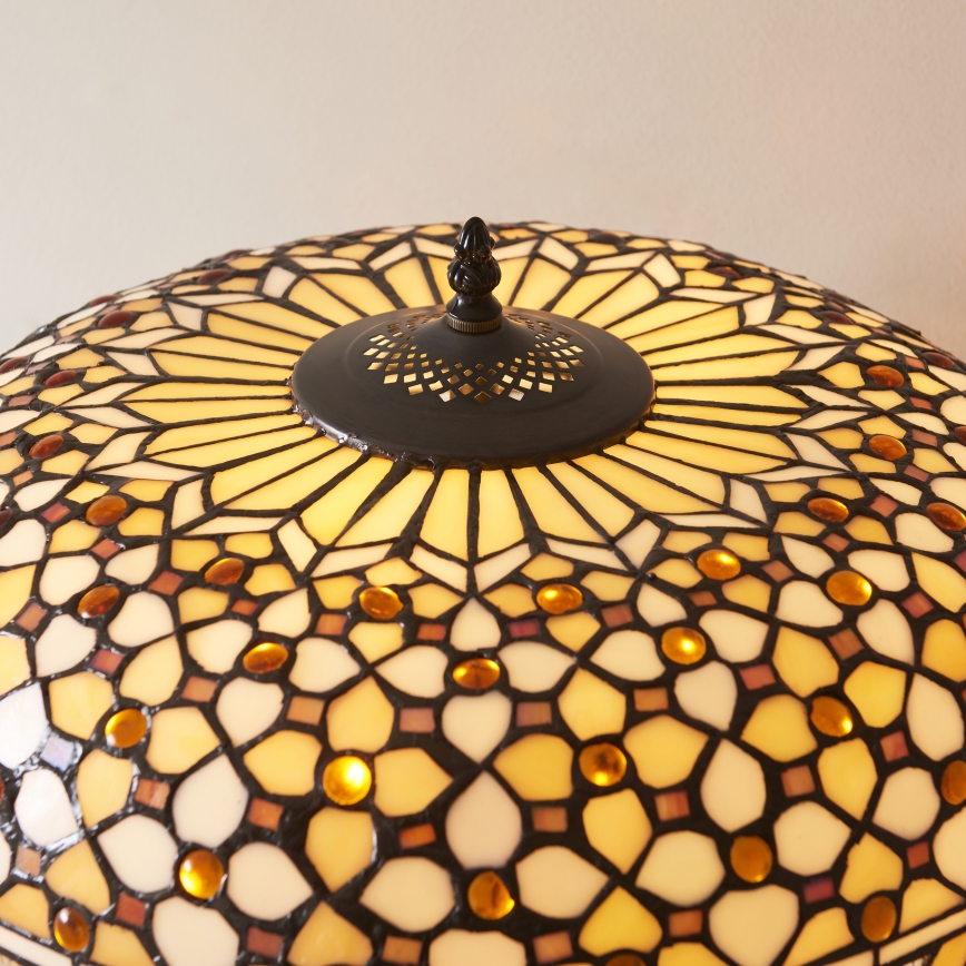 Endon 112178 - Tafellamp Tiffany MILLE FEUX 2xE14/40W/230V Ø 45 cm