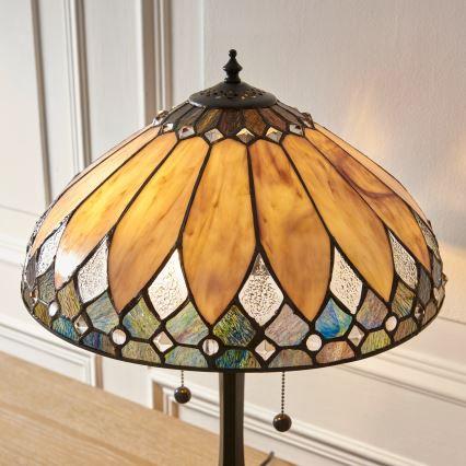 Endon 112183 - Tafellamp Tiffany BROOKLYN 2xE14/10W/230V Ø 40 cm