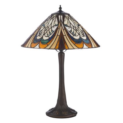 Endon 112185 - Tafellamp Tiffany HECTOR 1xE27/10W/230V Ø 40 cm