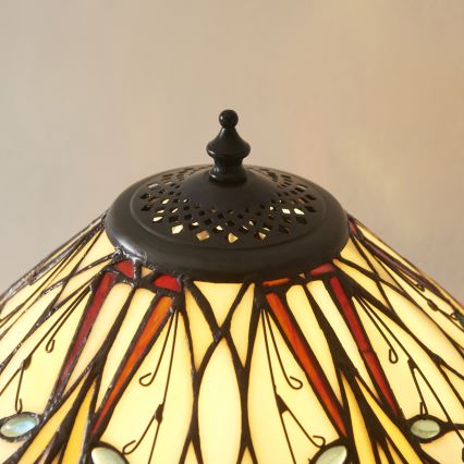 Endon 112185 - Tafellamp Tiffany HECTOR 1xE27/10W/230V Ø 40 cm