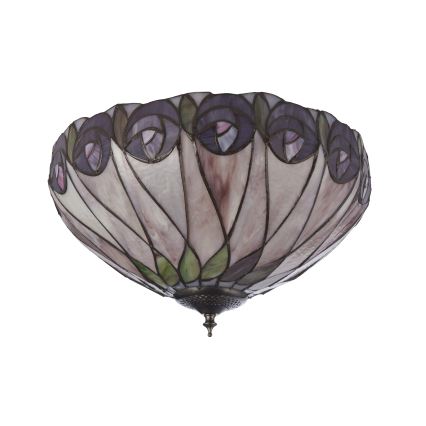 Endon 112188 - Tiffany HUTCHINSON plafondlamp 2xE27/60W/230V Ø 40 cm