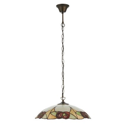 Endon 112197 - Tiffany INGRAM hanglamp met ketting 1xE27/60W/230V Ø 45 cm