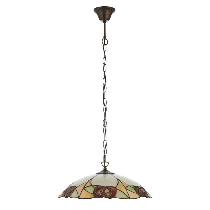 Endon 112197 - Tiffany INGRAM hanglamp met ketting 1xE27/60W/230V Ø 45 cm