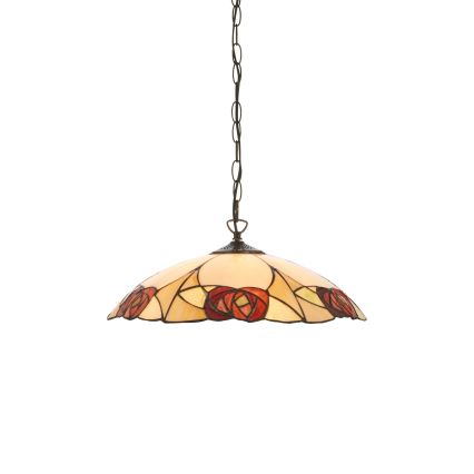 Endon 112197 - Tiffany INGRAM hanglamp met ketting 1xE27/60W/230V Ø 45 cm