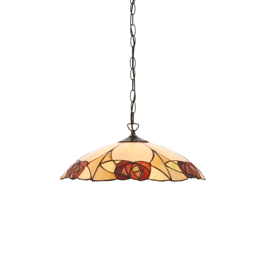 Endon 112197 - Tiffany INGRAM hanglamp met ketting 1xE27/60W/230V Ø 45 cm