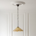 Endon 112226 - Kroonluchter met ketting Tiffany PEARL 1xE27/10W/230V Ø 45 cm