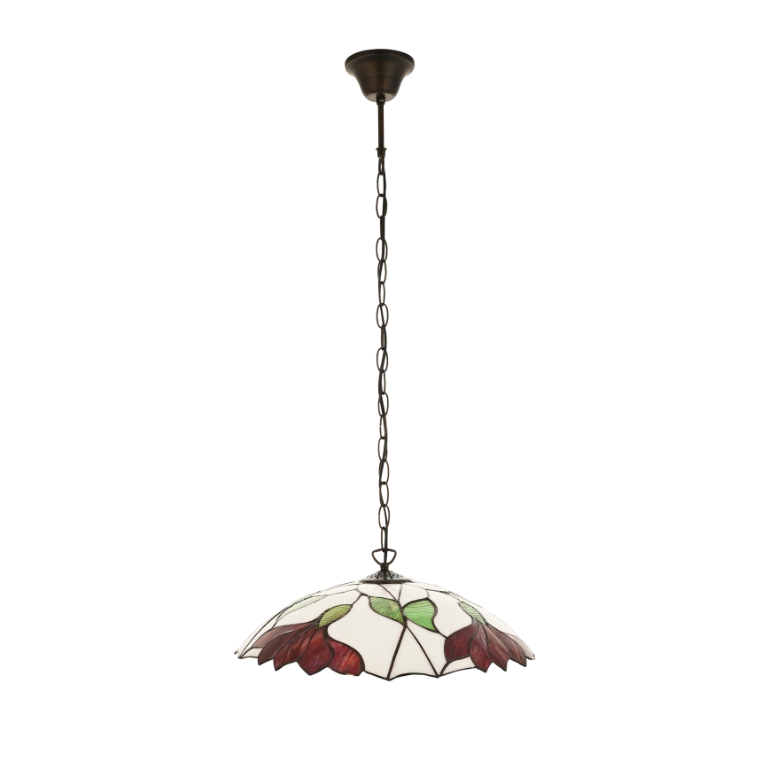 Endon 112246 - Kroonluchter aan ketting Tiffany BOTANICA 1xE27/60W/230V Ø 45 cm