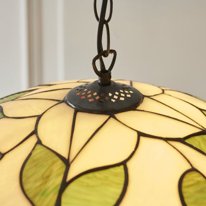 Endon 112246 - Kroonluchter aan ketting Tiffany BOTANICA 1xE27/60W/230V Ø 45 cm