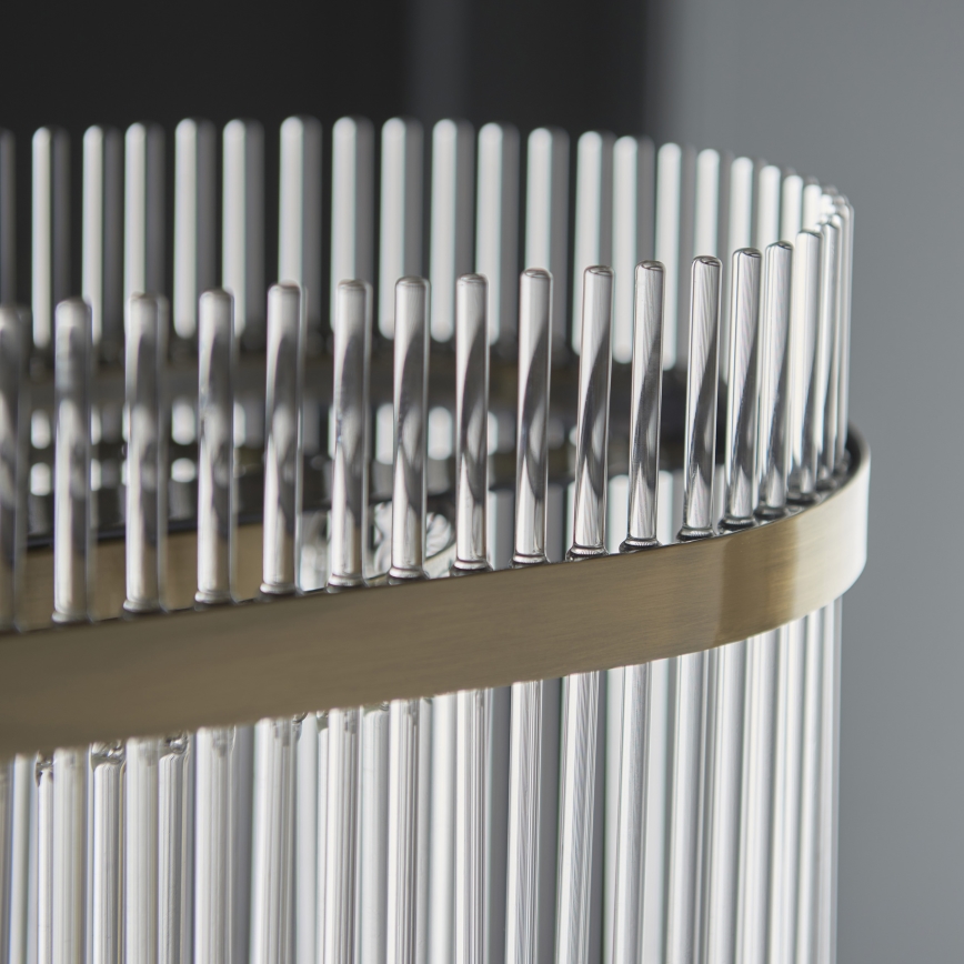 Endon 112573 - Hanglamp aan een ketting MARIETTA 4xE14/6W/230V messing/doorzichtig