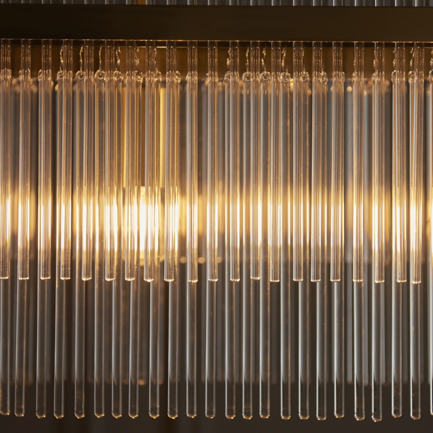 Endon 112573 - Hanglamp aan een ketting MARIETTA 4xE14/6W/230V messing/doorzichtig