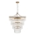 Endon 112576 - Hanglamp aan een ketting MARIETTA 16xE14/6W/230V messing/doorzichtig
