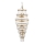 Endon 112793 - Hanglamp aan een ketting MARIETTA GRAND 21xE14/6W/230V messing/doorzichtig