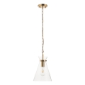 Endon 112859 - HARLOW hanglamp met ketting, 1xE27/10W/230V, messing