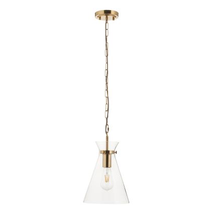 Endon 112859 - HARLOW hanglamp met ketting, 1xE27/10W/230V, messing