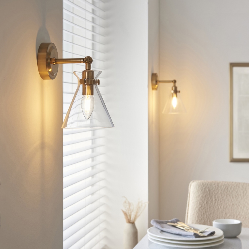 Endon 112861 - Wandspot HARLOW 1xE14/7W/230V goud