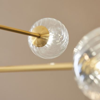 Endon 114039 - Hanglamp aan stang 6xG9/3,2W/230V goud