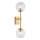 Endon 114042 - Gouden wandlamp 2xG9/3,2W/230V