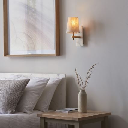 Endon 114200 - Wandlamp 1xE14/7W/230V beige/goud