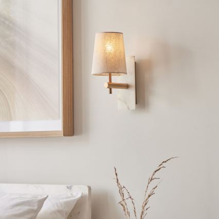 Endon 114200 - Wandlamp 1xE14/7W/230V beige/goud