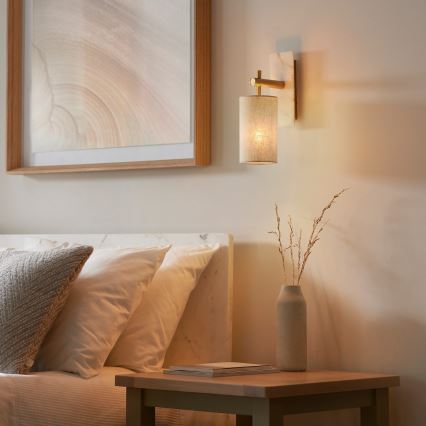 Endon 114201 - Wandlamp 1xE14/7W/230V beige/goud
