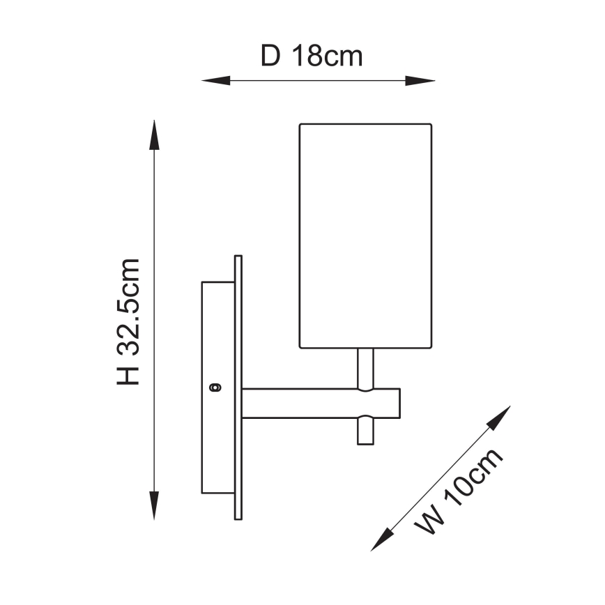 Endon 114201 - Wandlamp 1xE14/7W/230V beige/goud