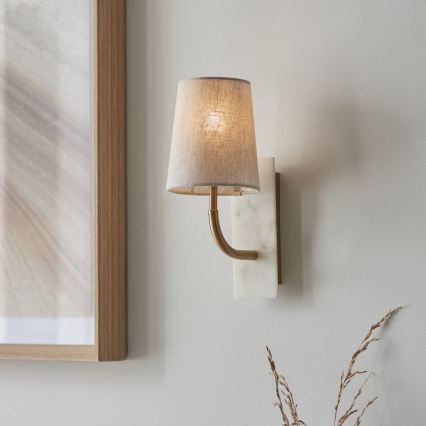 Endon 114202 - Wandlamp 1xE14/7W/230V beige/goud